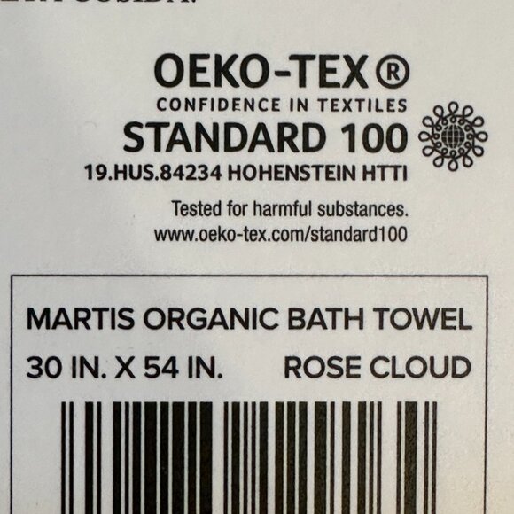 2 UGG Martis Towels 100% Organic Cotton Bath Towel 30''×54" Pink Rose Cloud - Picture 3 of 5